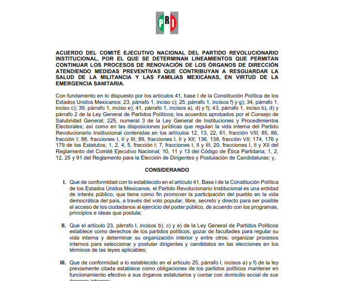 LINEAMIENTOS QUE PERMITAN CONTINUAR LOS PROCESOS DE RENOVACIÓN ADECUADOS A LA EMERGENCIA SANITARIA.